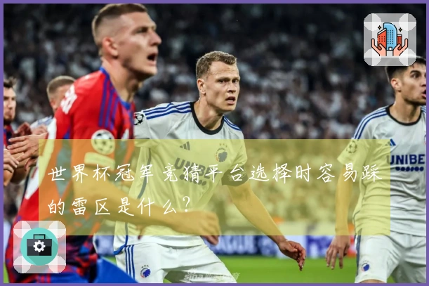 世界杯冠军竞猜平台选择时容易踩的雷区是什么？